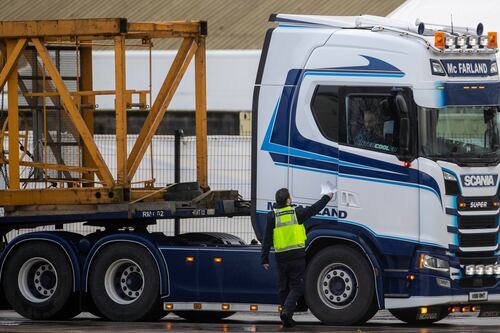 Border checks continue in NI ports despite Poots’s order