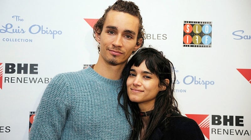 Robert Sheehan and Sofia Boutella. Photograph: Phil Klein/Getty Images