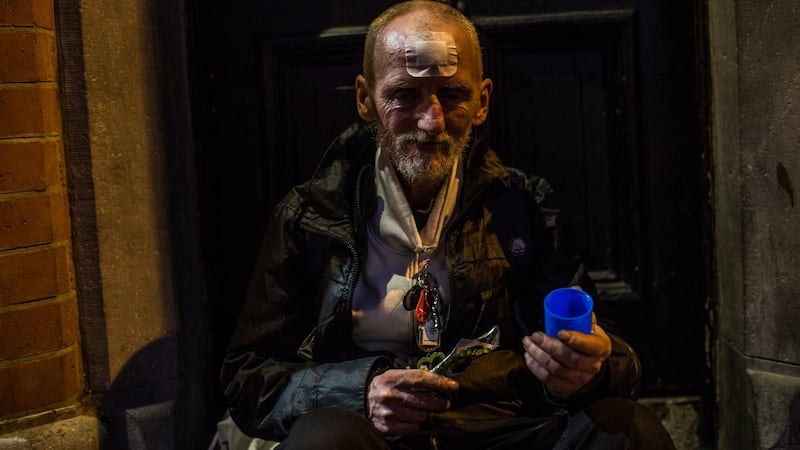 Declan Foran (42) in Temple Bar. Photograph: James Forde