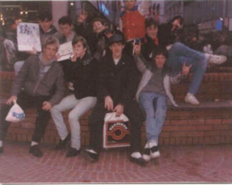 Belfast City Breakers back in the day: Front Row: Craig Leckie, Tommy Wilson, Micky Rooney and Keith Connolly.