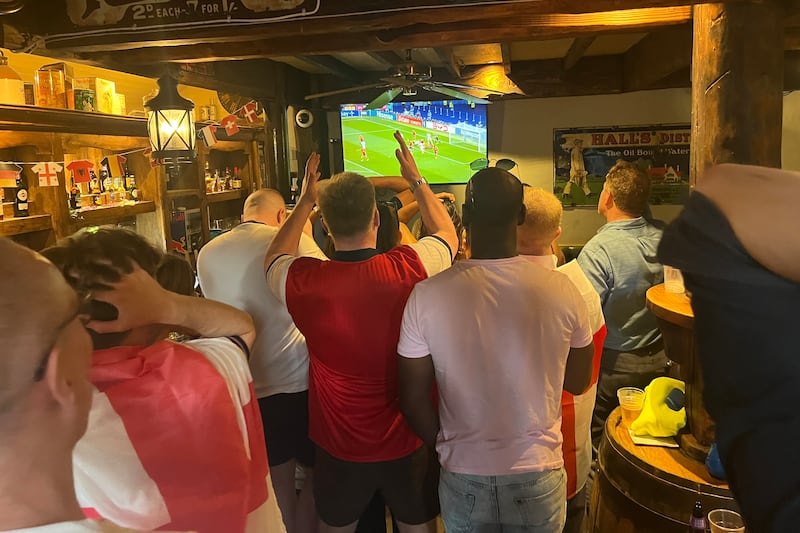 A woman started dancing and singing ‘Viva Espana’ when Spain scored. Was she mad? Was she Irish?