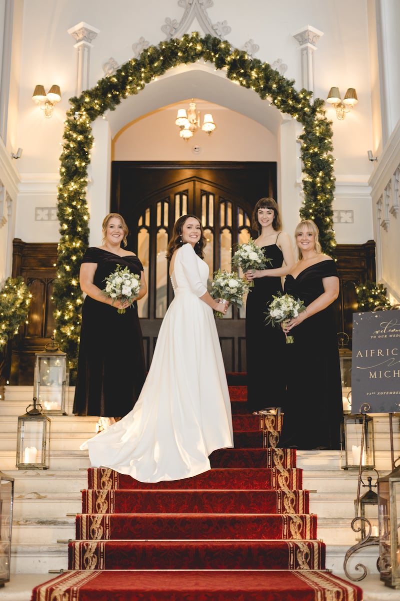 Aifric Cunningham on her wedding day