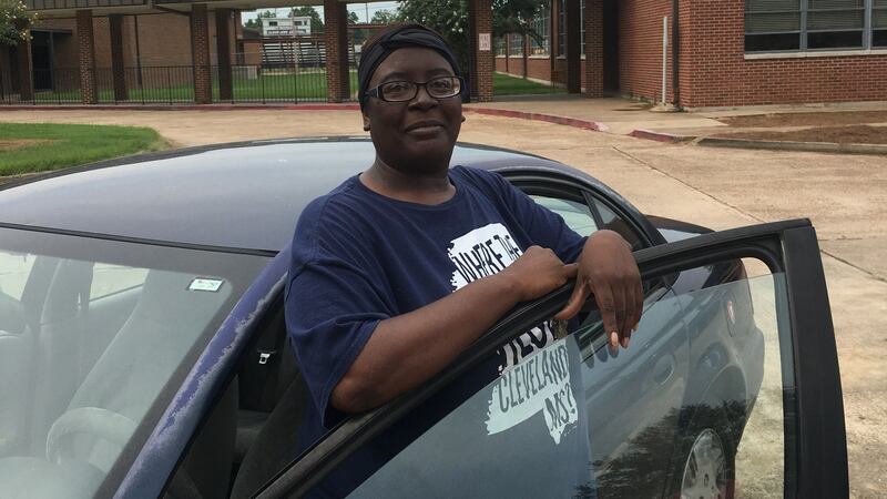 Brenda Brown outside the newly merged Cleveland Central High School. “If this is the superior school, then I want my daughter to have the superior education.” Photograph: Suzanne Lynch