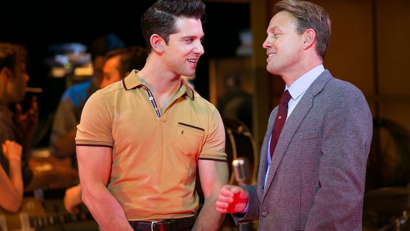 Stars before pop: Jason Donovan (right) as the legendary Sam Phillips in  “Million Dollar Quartet”.