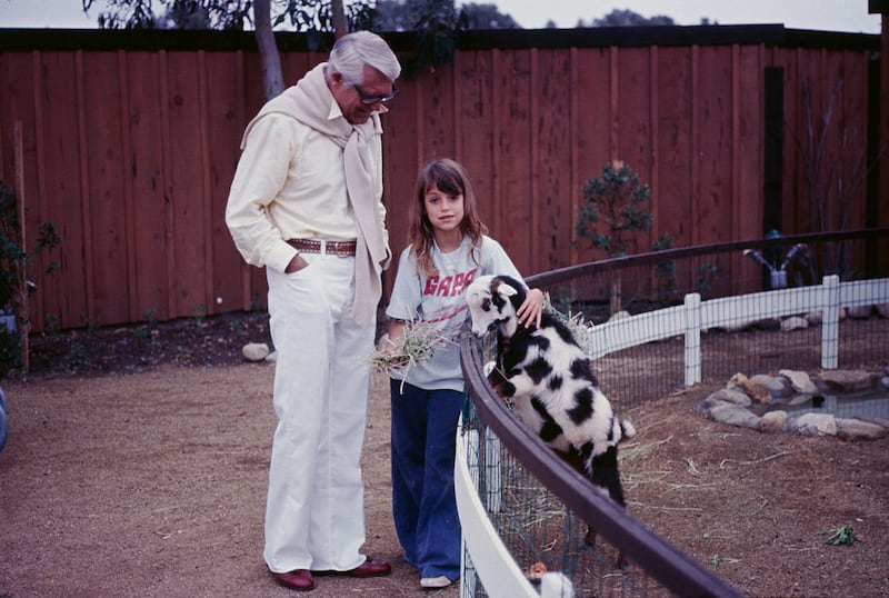 ‘I think he wanted to be sure not to repeat the pattern. So the pendulum swung the other way.' Cary Grant with Jennifer and a goat in 1975. Photograph: Maureen Donaldson/Getty Images