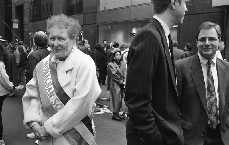 St Patrick's Day 1995: On the streets around Fifth Avenue, Manhattan, New York