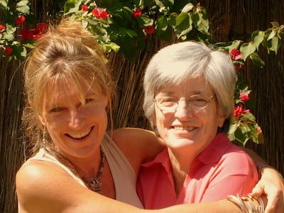 Anthea Rowan and her mother pre-diagnosis.