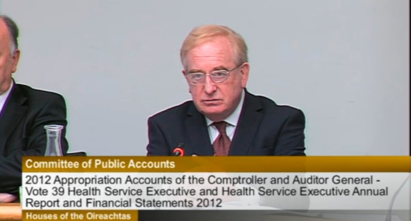 James Nugent, chairman of the CRC’s board, addressing the Public Accounts Committee today.