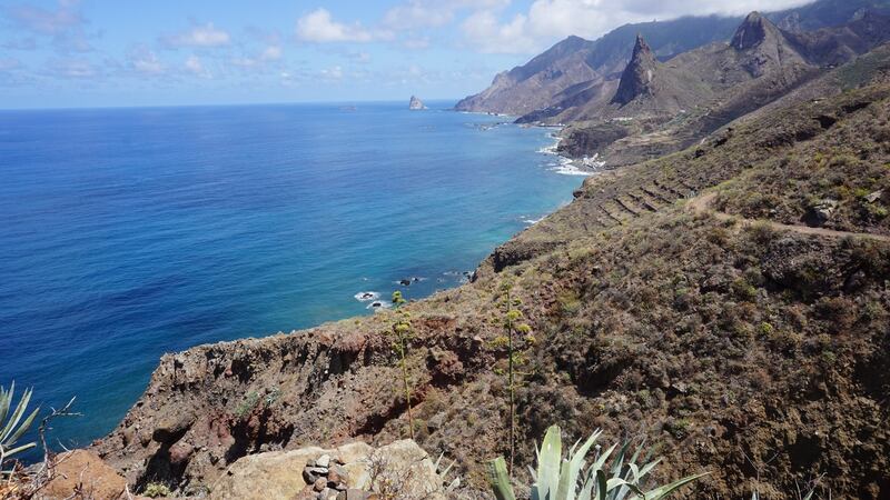 The coastal path from Taganana to Afur, Tenerife