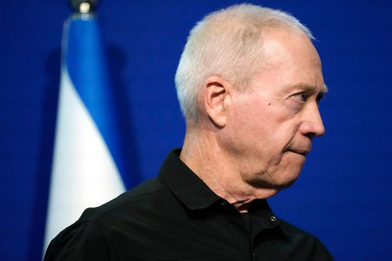 Israel's minister of defence Yoav Gallant is regarded as one of the more hawkish members of the war cabinet. Photograph:  Jacquelyn Martin/AFP via Getty Images