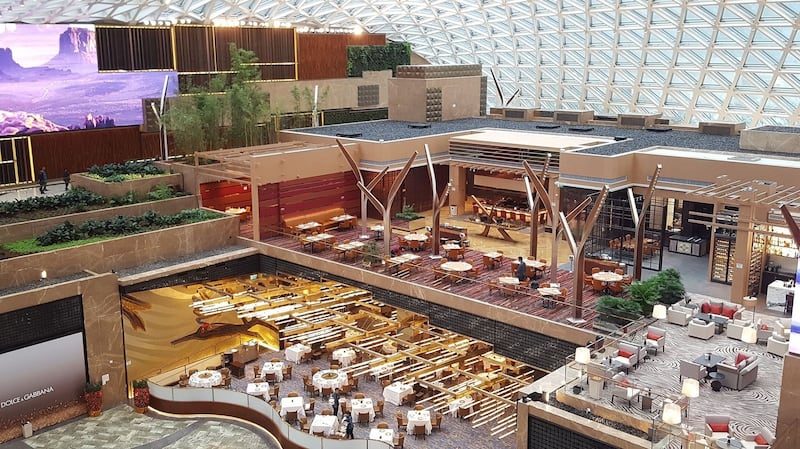 The lobby of the MGM Cotai