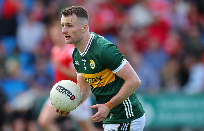 Tom O'Sullivan: Kerry's marauding corner back has been a regular scorer for years and has already notched 10 points this summer. Photograph: James Crombie/Inpho 