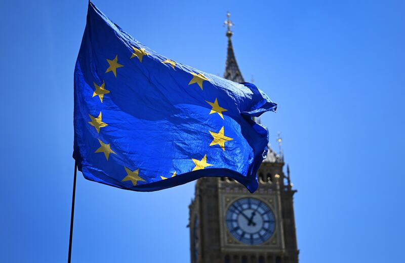 Britain’s new Northern Ireland Secretary Chris Heaton-Harris has said his government is committed to a 'negotiated solution' with the EU over the protocol. Photograph: Andy Rain/EPA