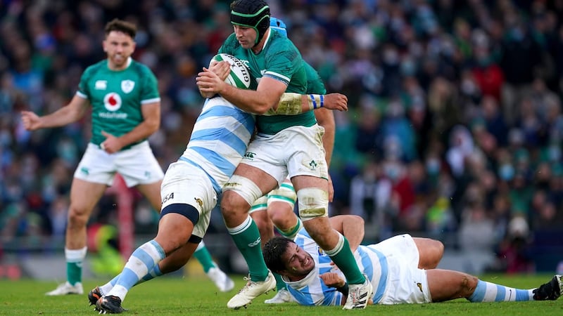 Ireland’s Caelan Doris turned in another impressive display. Photograph: Brian Lawless/PA