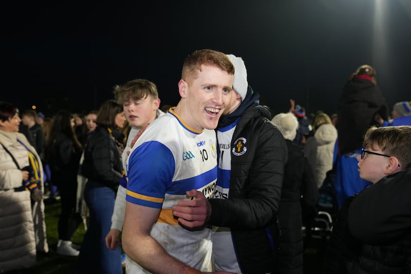 Peter Harte of Errigal Ciarán after the game. Photograph: James Lawlor/Inpho 