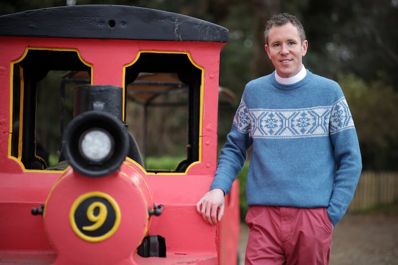 The Rev Seán Hanily at the Nativity Express Christmas event at Rathmichael Parish Church, Co Dublin. Photograph: Chris Maddaloni
