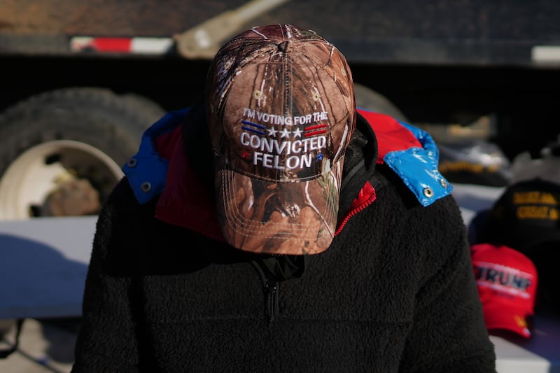 Supporters of Donald Trump await the start of his presidential inauguration on Monday. Photograph: Eric Thayer/Getty Images