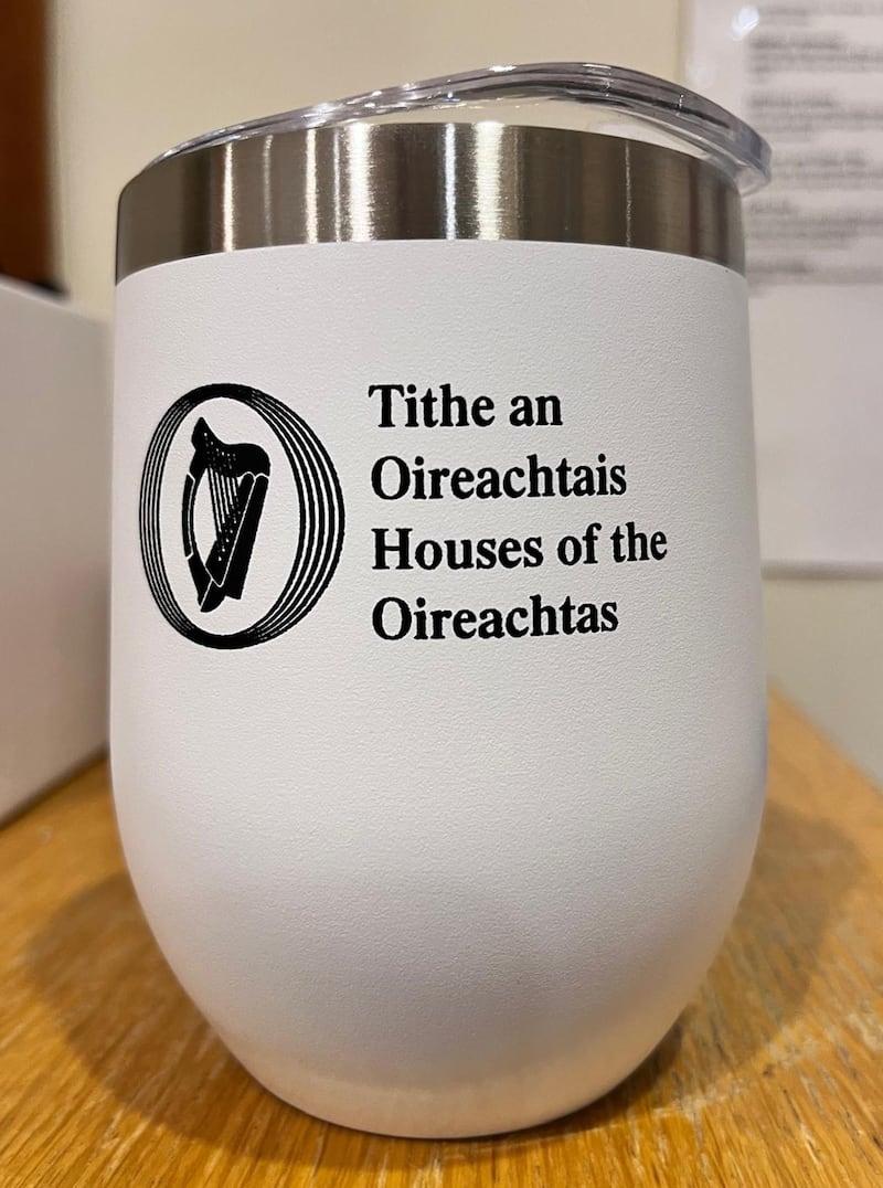 House of the Oireachtas mug. See copy by Miriam Lord