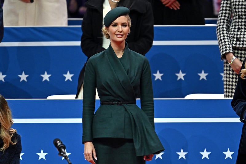 Ivanka Trump in Dior at her father's inauguration. Photograph: Angela Weiss/AFP via Getty 