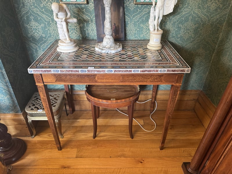 Pietra dura marble table top from Tandragee Castle