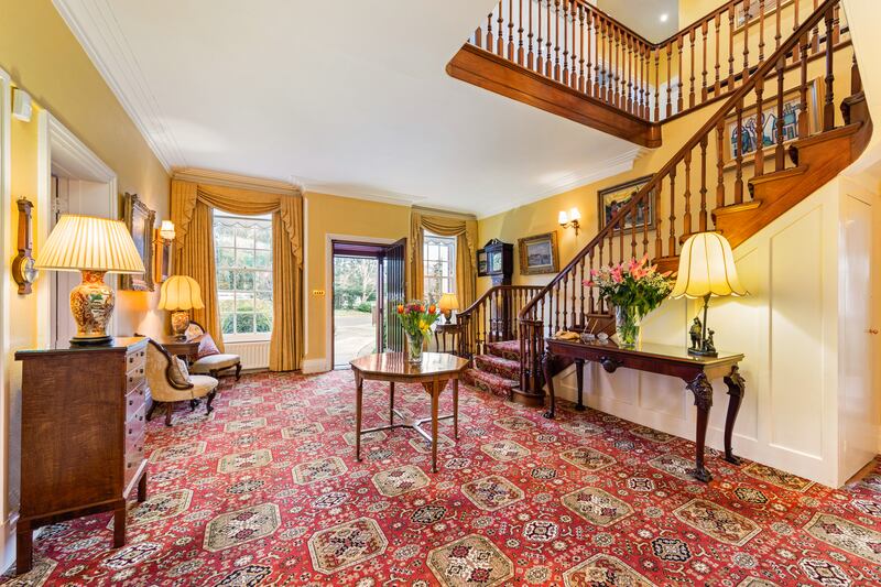 Once through the covered porch, the house feels both imposing, with a double-height hall reaching 6m, and welcoming, with all the ground-floor rooms visible from the centre.