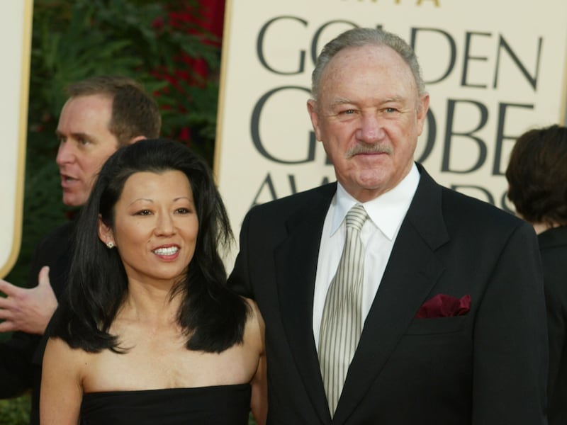 Gene Hackman and his wife Betsy Arakawa in 2003. Photograph: Photograph: Kevin Winter/Getty