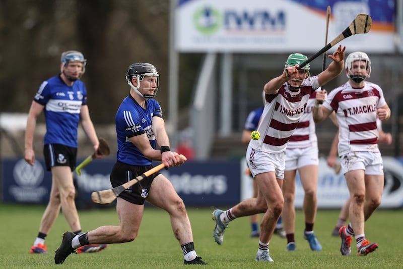 Sarsfields' Bryan Murphy in action against Slaughtneil during the All-Ireland club semi-final at St Conleth's Park, Newbridge. Photograph: Ben Brady/Inpho
