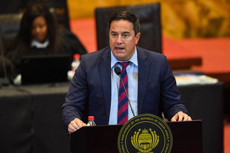 South Africa's Democratic Alliance leader John Steenhuisen. Photograph: Gianluigi Guercia/AFP via Getty Images