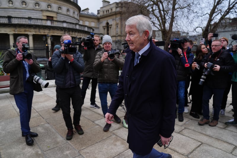 Independent TD Michael Lowry, leader of the Regional Independents Group, arrives at Leinster House this morning. Brian Lawless/PA Wire