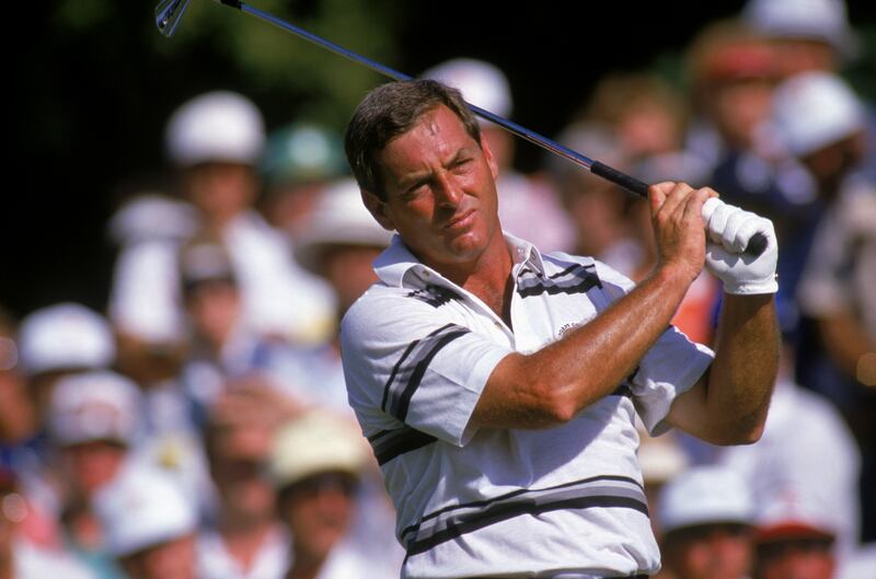 Fuzzy Zoeller staying loose in 1988. Photograph: Mike Powell/Getty Images