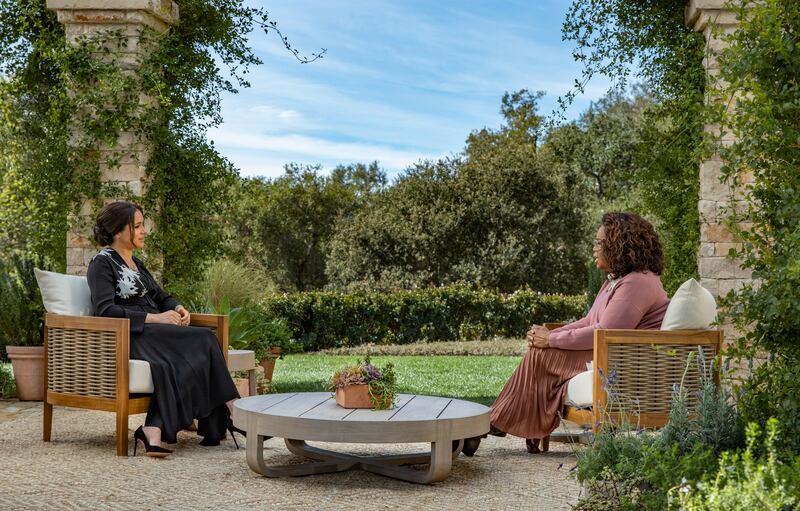 The Duchess of Sussex interviewed by Oprah Winfrey, Monday night on RTE and ITV