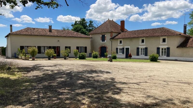 This French property comes with a 28-acre working farm which has a detached barn and stables.