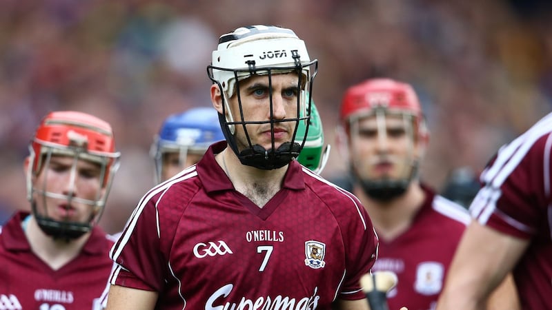 Daithí Burke: his impressive displays at full back have helped to give  Galway a secure platform this season. Photograph: Cathal Noonan/Inpho