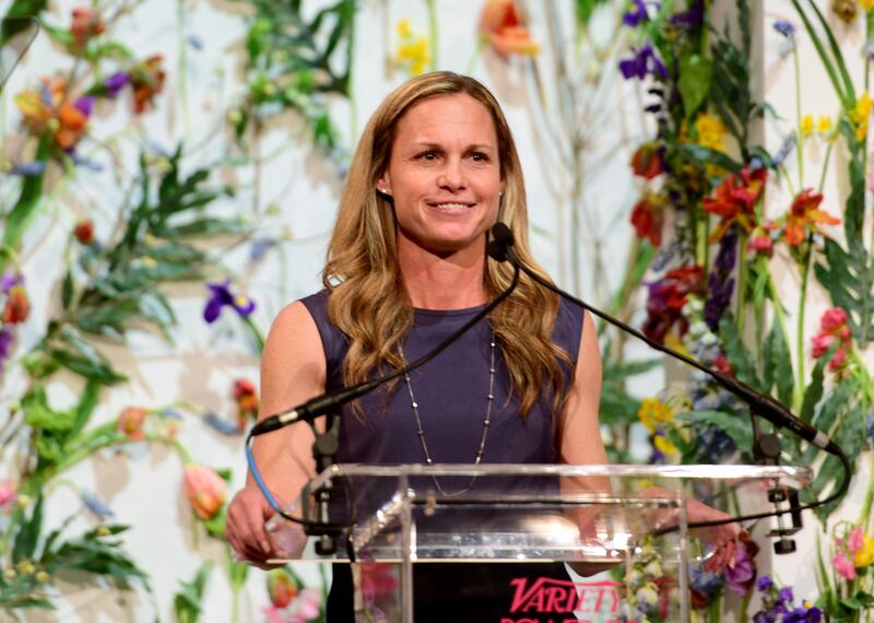 Christie Pearce Rampone, who was a player with Sky Blue when Christy Holly was coaching the team. Holly began an affair with the married mother of two. Photograph: Aurora Rose/Variety/Penske Media via Getty Images