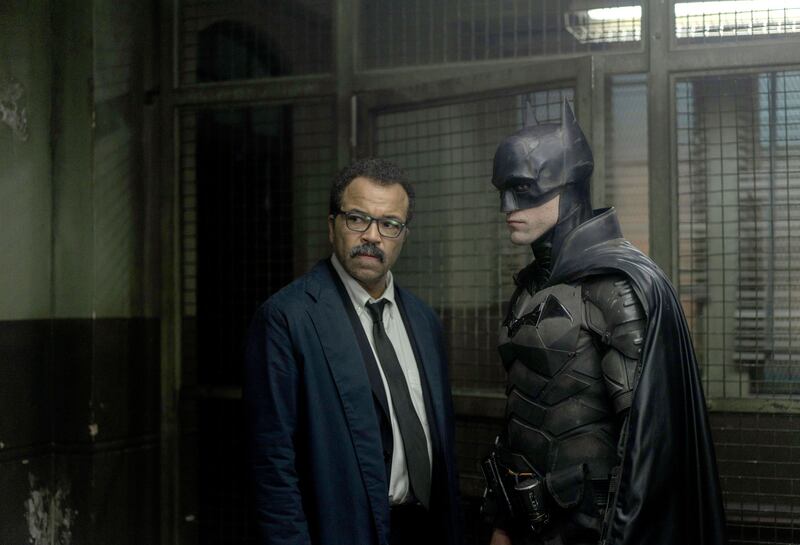 The Batman: Jeffrey Wright and Robert Pattinson in Matt Reeves's 2022 film