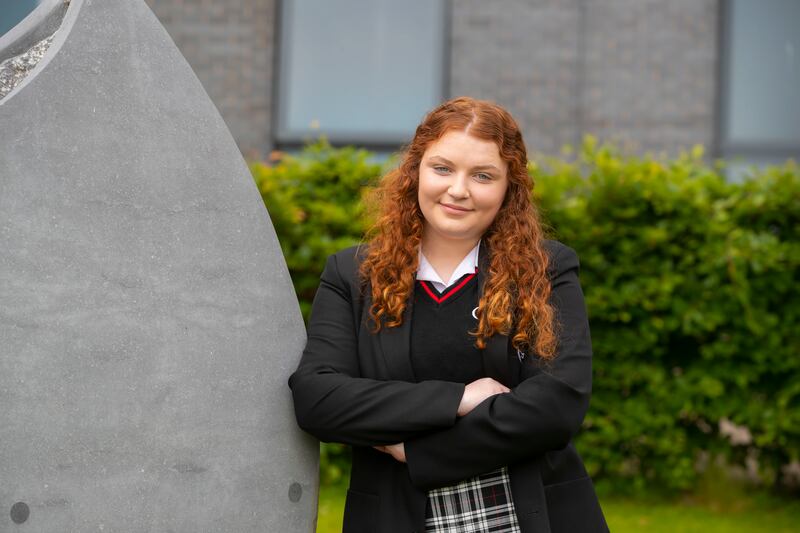 Ellen McCabe, a Leaving Cert student at Creagh College, Gorey, Co Wexford. 