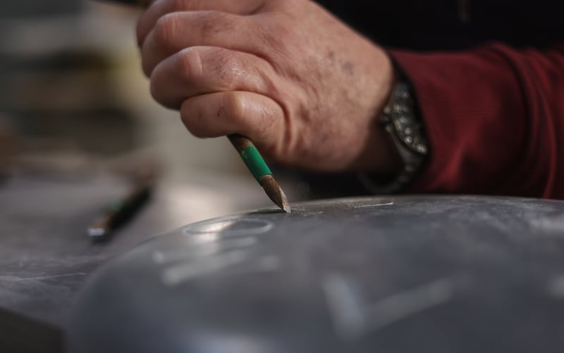 Eóin Madigan is a sixth generation stonemason based in Ennistymon, Co. Clare.Photo: Bryan O’Brien / The Irish Times
