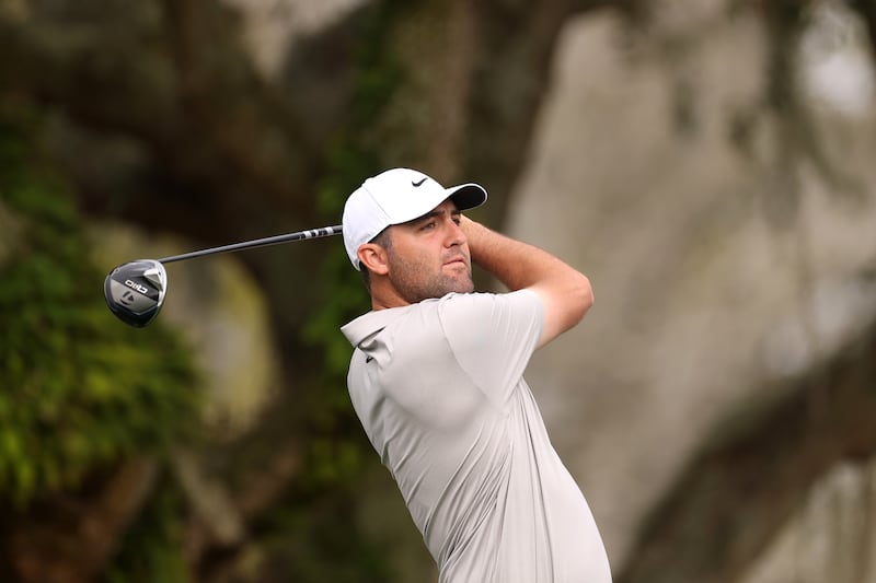 Scottie Scheffler during the pro-am in Orlando prior to the Arnold Palmer Invitational. Photograph: Richard Heathcote/Getty Images