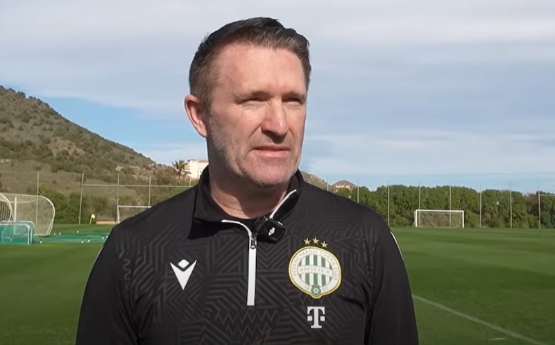 Robbie Keane at his first Ferencváros training session: the former Ireland international comes to Hungary fresh from winning the Israeli league with Maccabi Tel Aviv