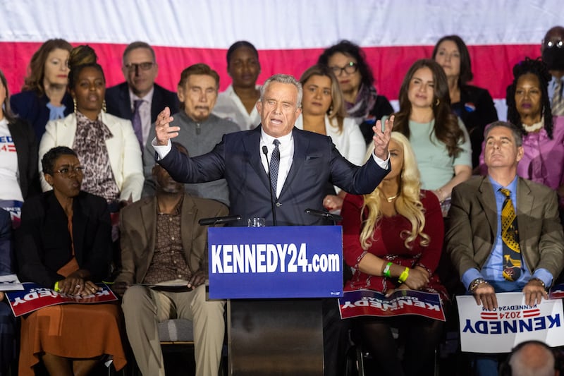 A poll found 14 per cent who had voted for president Biden said they would back Robert Kennedy. Photograph: Scott Eisen/Getty