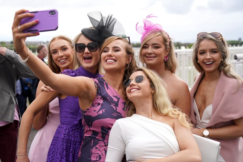 Ladies' Day at the Galway Races. Photograph: Brian Lawless/PA Wire