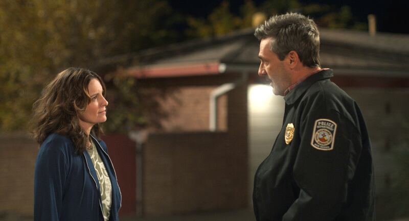 Tina Fey and Jon Hamm in Maggie Moore(s). Photograph: Screen Media