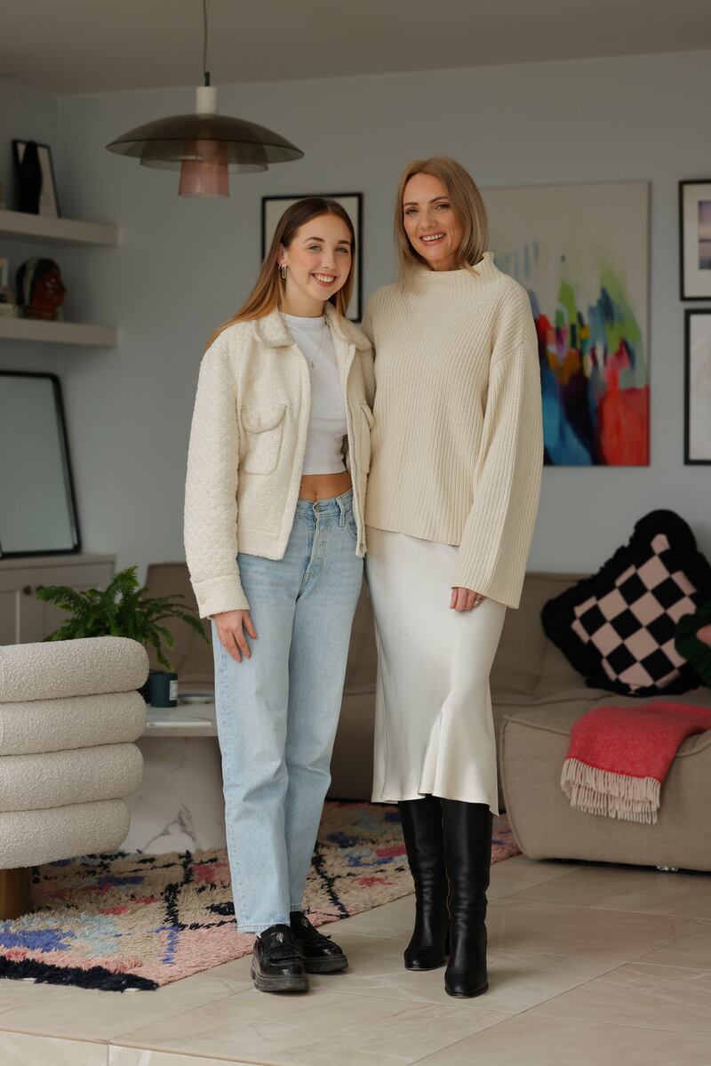 Ingrid Hoey and daughter Freya. Photograph: Alan Betson

