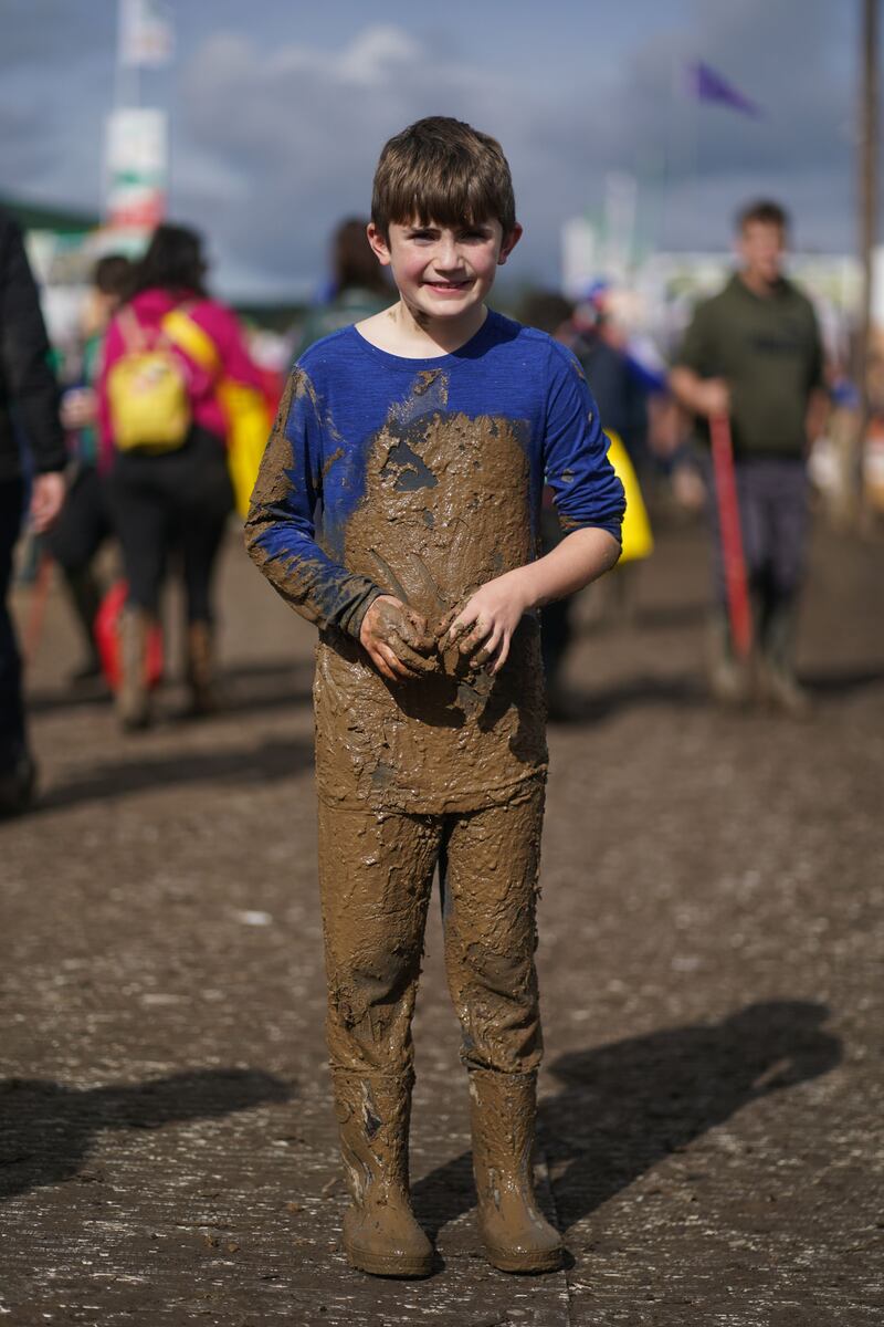 William Faulkner (aged 8) from Offaly at the event on Thursday. Photograph: Brian Lawless/PA Wire 