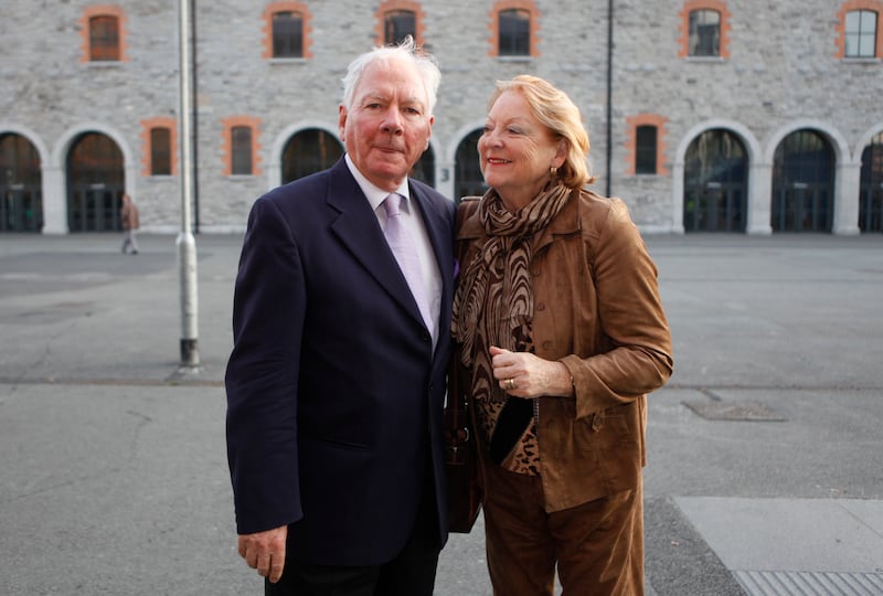 Gay Byrne and Kathleen Watkins in 2011. Photograph: Gareth Chaney/Collins