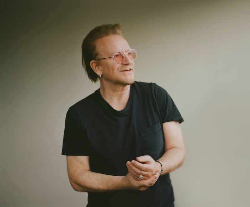 Bono: 'It has been very difficult at times to stay together. There’s always a moment when somebody is about to fall out of the boat and we managed to get them in.' Photograph: Linda Brownlee