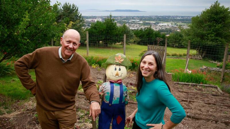 Room to grow: when  Zhanna O’Clery (above, with her husband, Conor O’Clery) first moved to the West she couldn’t believe people wasted garden space on ornamental shrubs. Photograph: Nick Bradshaw