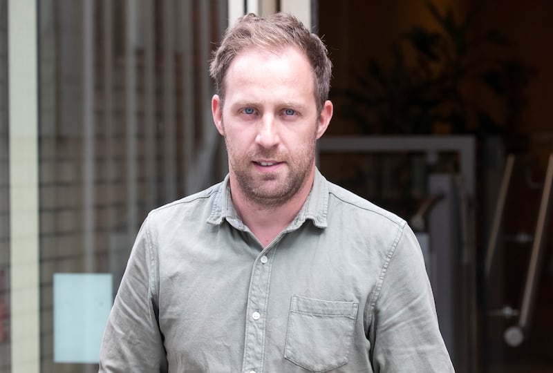 Ciarán Cronin, brother of the late Conor Cronin, leaving the Dublin District Coroner's Court after giving evidence at the inquest into the death of his brother. Photograph: Colin Keegan, Collins Dublin