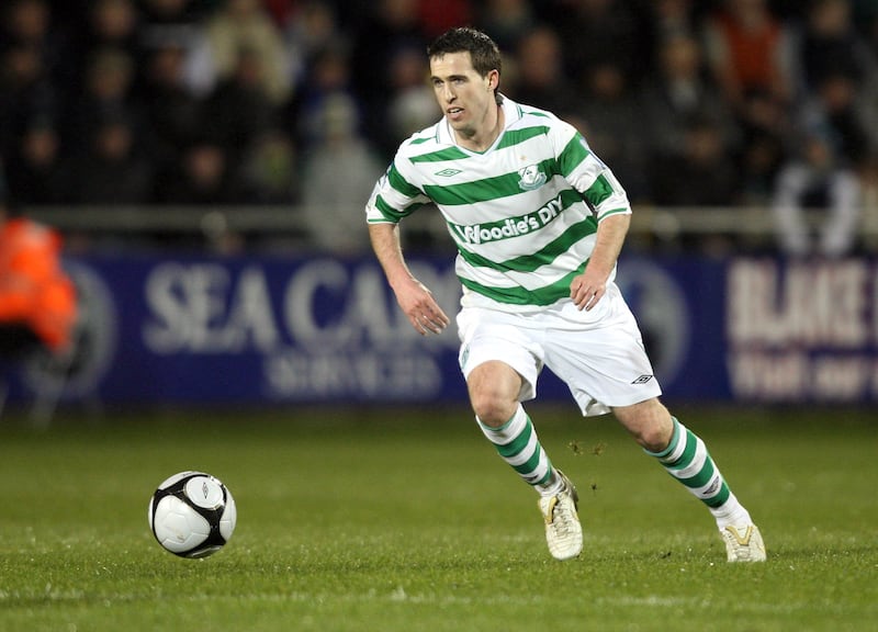 Stephen Bradley, with Shamrock Rovers, League of Ireland, March 2009. Photograph: Donall Farmer/INpho