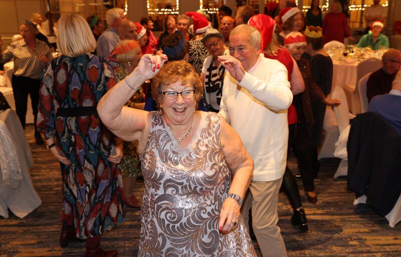 Ellen Byas at the Friends of the Elderly Christmas dinner at the Bonnington Hotel in Dublin. Photograph: Laura Hutton